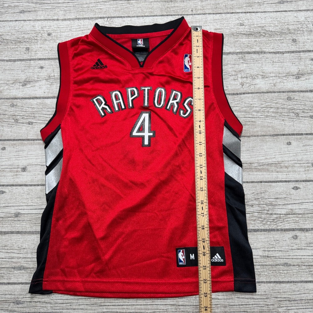 Adidas Toronto Raptors Jersey Youth's Medium Red Chris Bosh #4 NBA Basketball - Picture 4 of 6